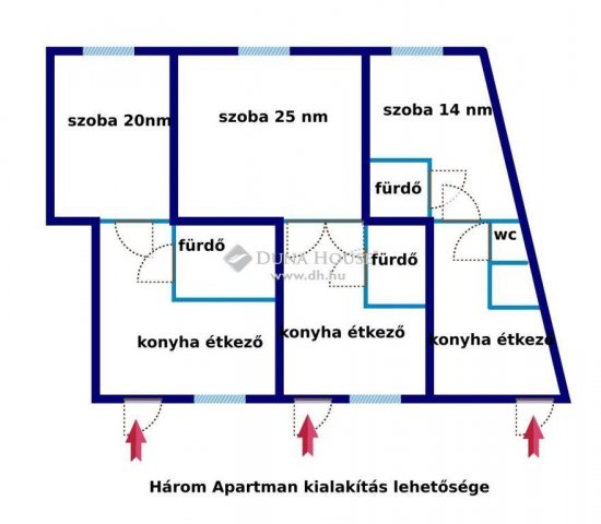 Eladó téglalakás, Budapesten, VIII. kerületben 90 M Ft, 5 szobás