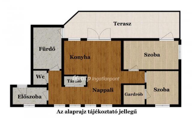 Eladó téglalakás, Debrecenben 74.9 M Ft, 2 szobás