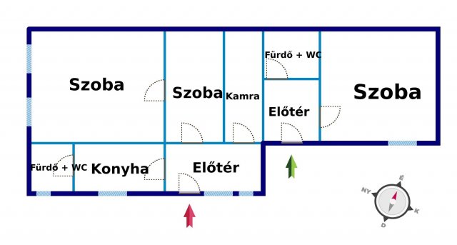 Eladó családi ház, Kiskunfélegyházán 16.9 M Ft, 3 szobás