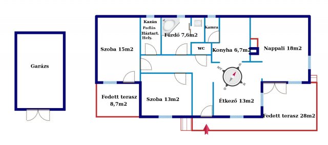 Eladó családi ház, Érden 94.9 M Ft, 3 szobás
