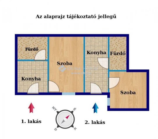 Eladó téglalakás, Budapesten, IV. kerületben 45 M Ft, 2 szobás