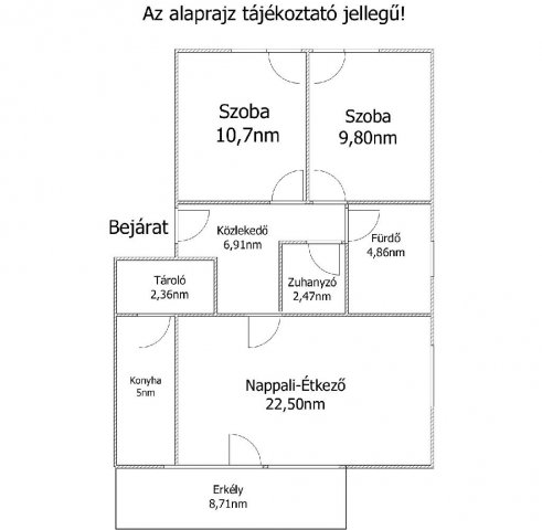 Eladó téglalakás, Budapesten, IV. kerületben 69.9 M Ft, 3 szobás