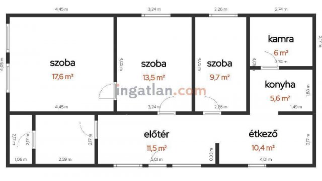 Eladó családi ház, Tiszakécskén 21.9 M Ft, 3 szobás