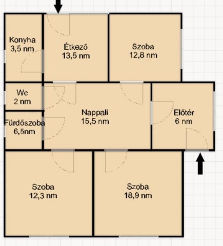 Eladó családi ház, Nyírtasson 15 M Ft, 4 szobás