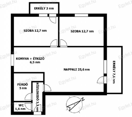 Eladó téglalakás, Budapesten, XX. kerületben 64 M Ft, 3 szobás