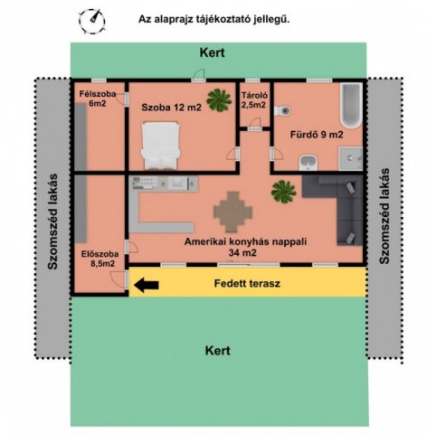 Eladó téglalakás, Veresegyházon 65 M Ft, 2+1 szobás