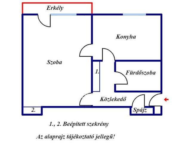 Eladó téglalakás, Kazincbarcikán 9.99 M Ft, 1 szobás