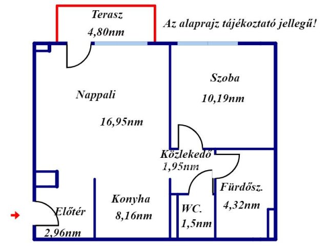 Eladó téglalakás, Kecskeméten 47.8 M Ft, 1+1 szobás