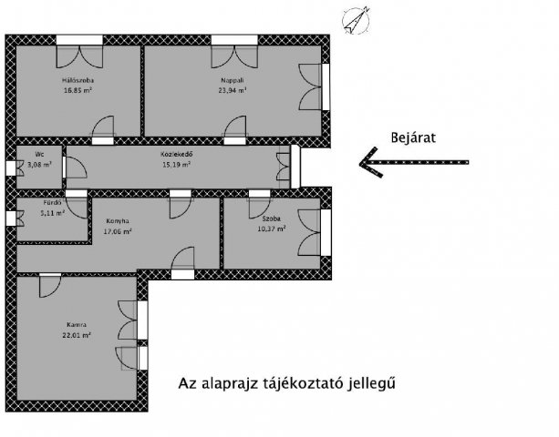 Eladó családi ház, Ráckevén 55.9 M Ft, 3 szobás