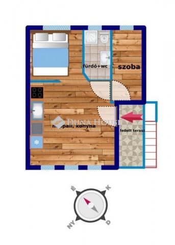 Eladó családi ház, Pilisborosjenőn 66.5 M Ft, 2 szobás
