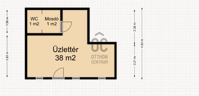 Kiadó ipari ingatlan, Letenyén 60 E Ft / hó, 1 szobás