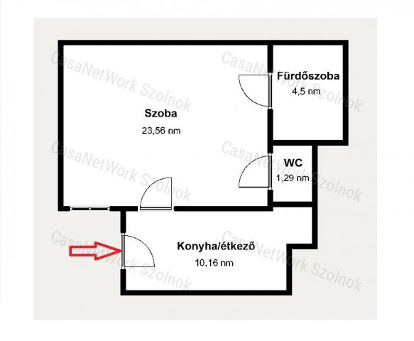 Eladó téglalakás, Budapesten, V. kerületben 62.9 M Ft, 1 szobás