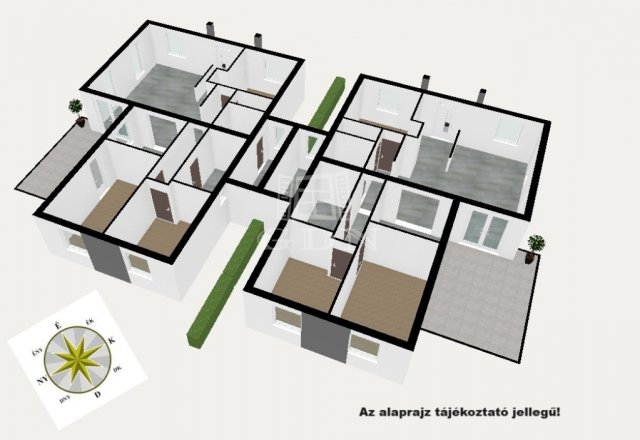 Eladó ikerház, Üllőn 84.9 M Ft, 4 szobás / költözzbe.hu