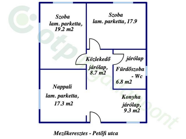 Eladó családi ház, Mezőkeresztesen, Petőfi utcában 28 M Ft