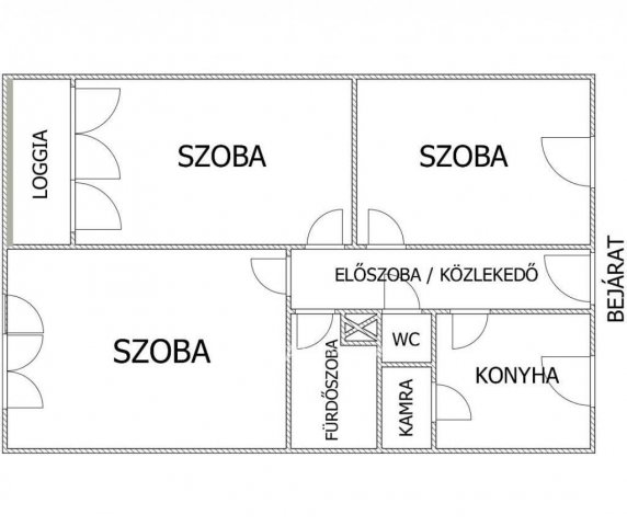 Eladó panellakás, Egerben 39 M Ft, 3 szobás