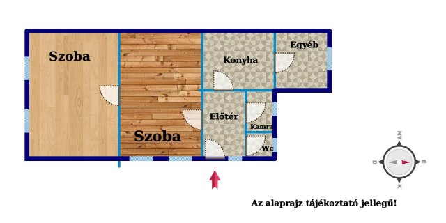 Eladó téglalakás, Körmenden 12 M Ft, 2 szobás