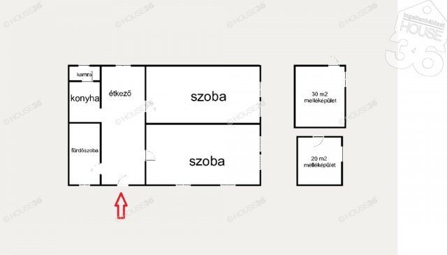 Eladó családi ház, Tiszaalpáron 6 M Ft, 3 szobás
