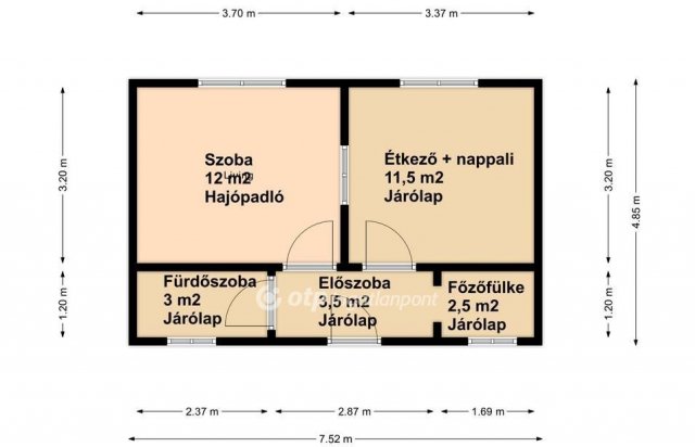 Eladó családi ház, Polgáron 6.5 M Ft, 4 szobás