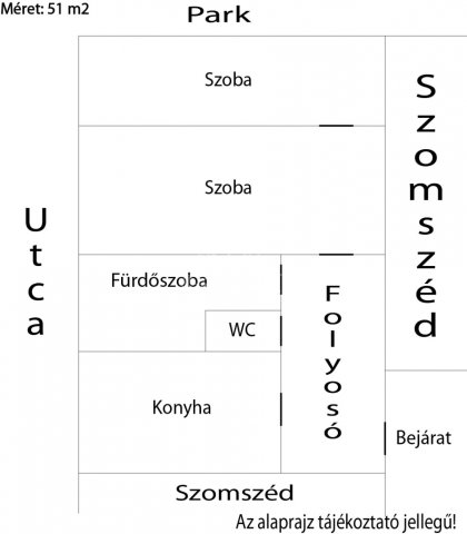 Kiadó téglalakás, albérlet, Vácon 220 E Ft / hó, 2 szobás