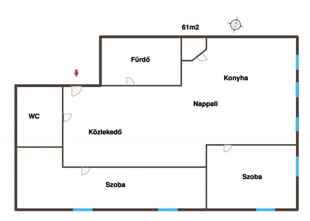 Kiadó téglalakás, albérlet, Kecskeméten 200 E Ft / hó