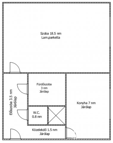 Eladó téglalakás, Bátonyterenyén 8.3 M Ft, 1 szobás