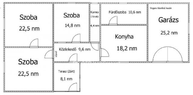 Eladó családi ház, Dabronyon 8.9 M Ft, 3 szobás