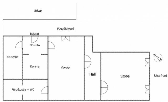 Eladó téglalakás, Budapesten, VI. kerületben 85.5 M Ft, 4 szobás