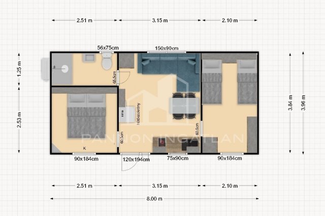 Eladó családi ház, Ajkán 15.68 M Ft, 2 szobás