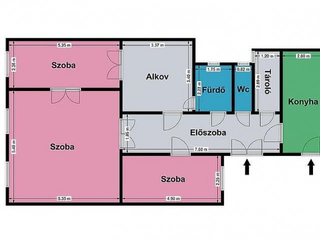 Eladó téglalakás, Budapesten, VI. kerületben 94.8 M Ft, 4 szobás