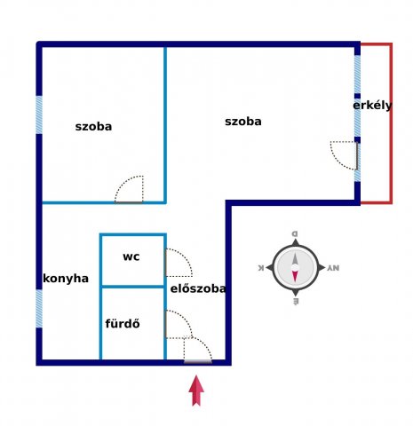 Eladó panellakás, Pécsett 35.9 M Ft, 2 szobás