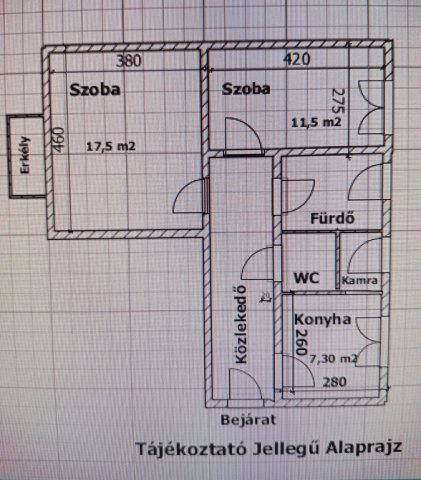 Eladó téglalakás, Budapesten, XIX. kerületben 44.5 M Ft