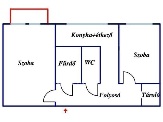 Eladó panellakás, Egerben 35.9 M Ft, 2 szobás