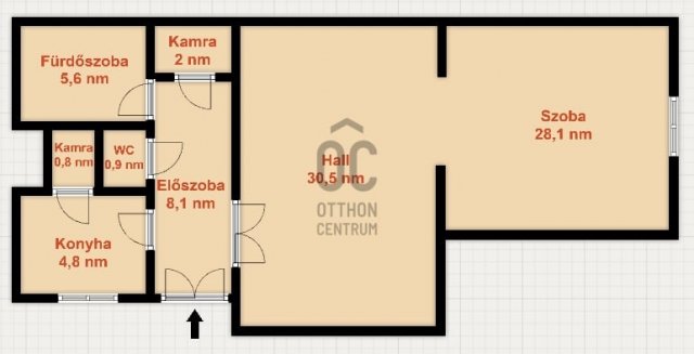 Eladó téglalakás, Budapesten, V. kerületben 109 M Ft, 1 szobás