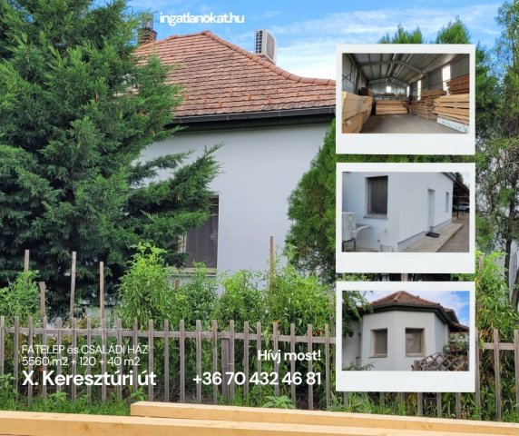 Eladó ipari ingatlan, Budapesten, X. kerületben, Keresztúri úton