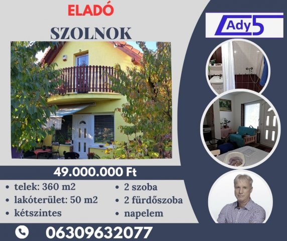 Eladó családi ház, Szolnokon 49 M Ft, 2 szobás