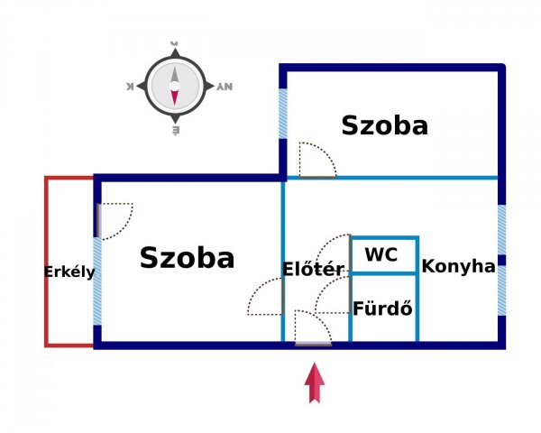 Eladó panellakás, Kiskunfélegyházán 27.5 M Ft, 2 szobás