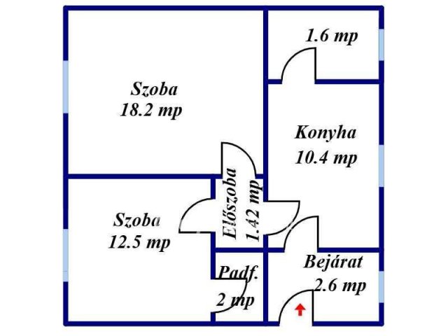 Eladó családi ház, Biharkeresztesen 12.5 M Ft, 2 szobás