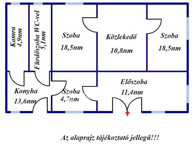 Eladó családi ház, Jászapátiban 12.5 M Ft, 2+1 szobás