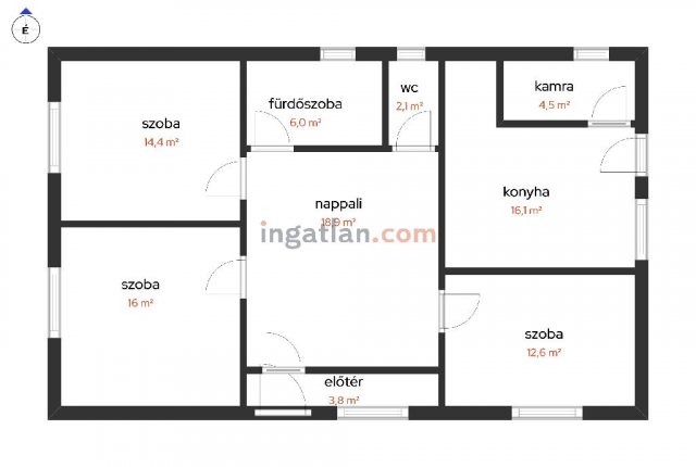Eladó családi ház, Besenyőtelken 32 M Ft, 6 szobás