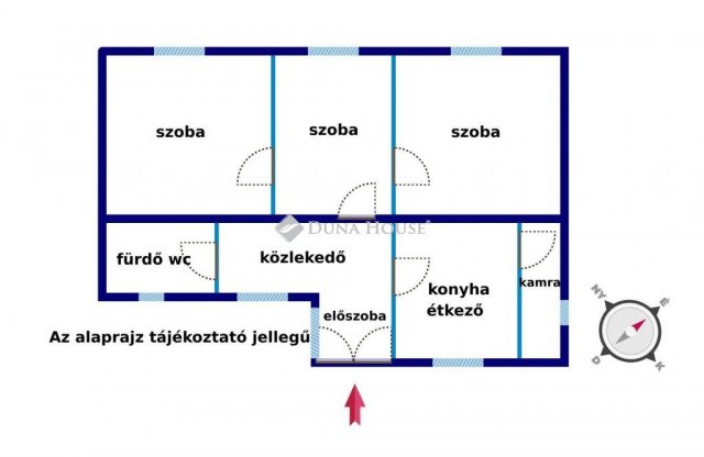 Eladó családi ház, Egyeken 12.9 M Ft, 3 szobás