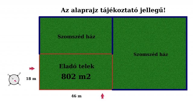 Eladó telek, Vecsésen 60 M Ft / költözzbe.hu