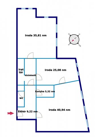 Kiadó iroda, Kecskeméten 500 E Ft / hó / költözzbe.hu