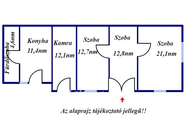 Eladó családi ház, Jászberényben 33.5 M Ft, 3 szobás