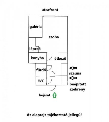 Eladó téglalakás, Budapesten, VI. kerületben 62.9 M Ft, 1 szobás