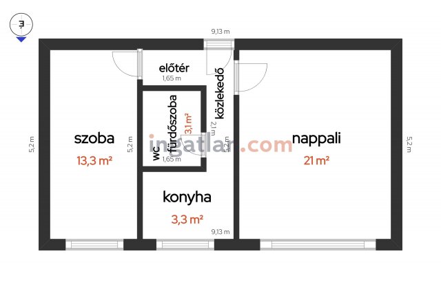 Eladó panellakás, Dunaújvárosban, Alkotás utcában 24.5 M Ft