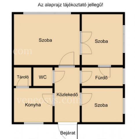 Eladó téglalakás, Miskolcon 24.9 M Ft, 2+1 szobás