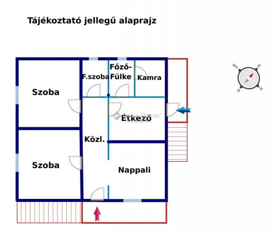 Eladó családi ház, Hernádon 56 M Ft, 3 szobás