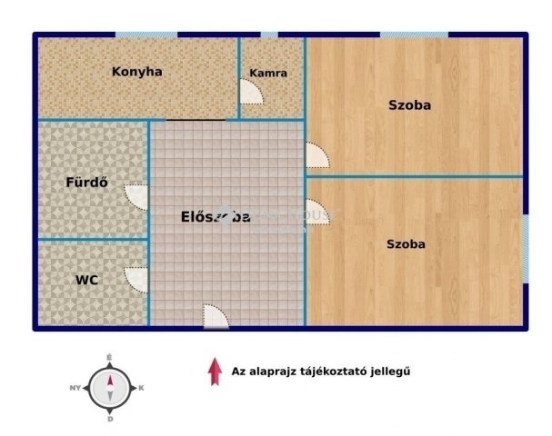 Eladó téglalakás, Budapesten, IV. kerületben 54.9 M Ft, 2 szobás