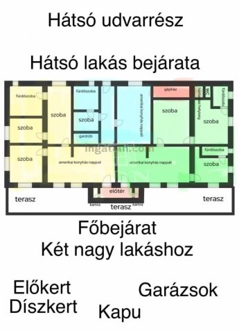 Eladó családi ház, Rönökön 104.9 M Ft, 7 szobás