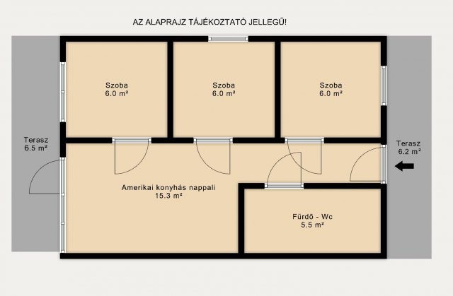 Kiadó családi ház, albérlet, Tatán 220 E Ft / hó, 1+3 szobás